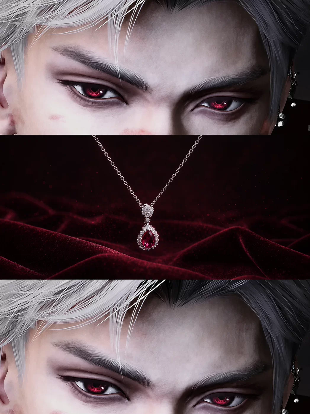Anime Pendant Necklace - Hediye: Sylus Oyunu, Aşk ve Derin