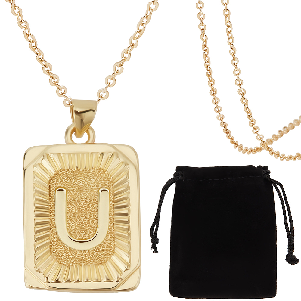 Initial Letter Necklace 18K Gold - 1 Kutu 1 Adet Kadınlar İçin