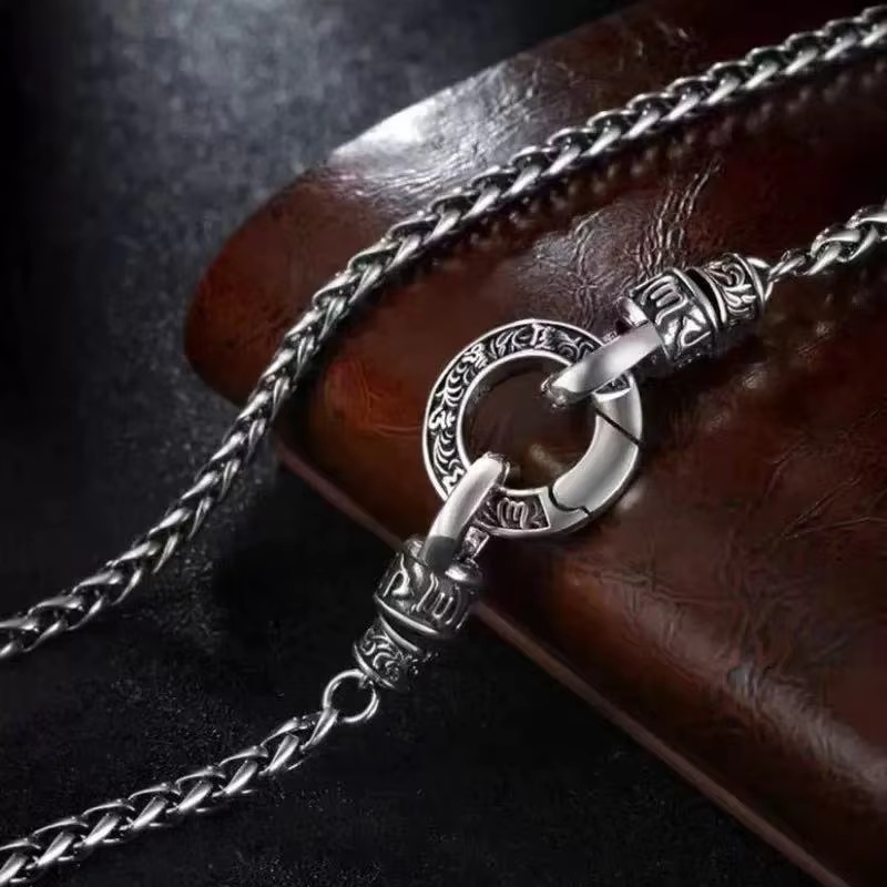 925 Sterling Silver Chain Necklace Men - Yeni 925 Ayar Gümüş Kolye, Örgülü