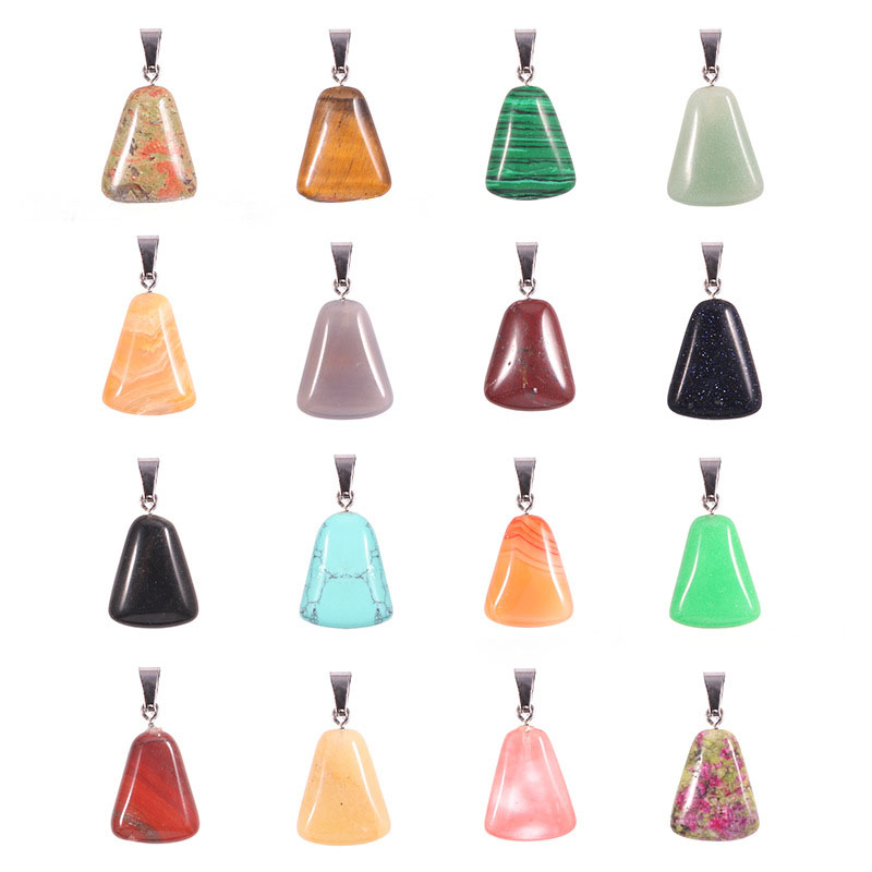 20 adet/torba Oyma Beyaz Krist - Crystal Pendant Necklace Natural Stone incelemesi ve fiyatı