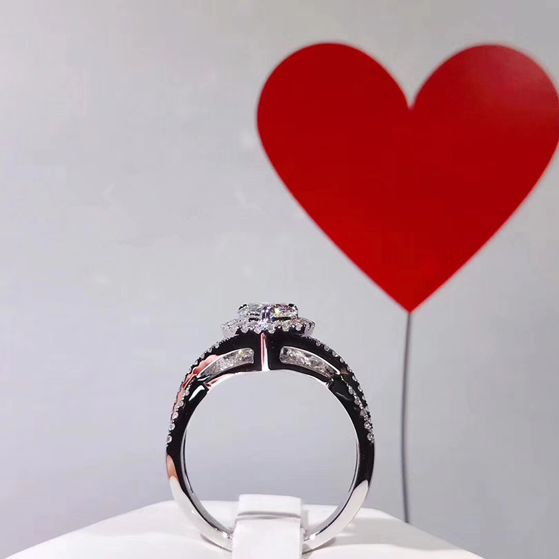 Özel Tasarım 14 Ayar Beyaz Alt - Moissanite Engagement Ring 1 Carat incelemesi ve fiyatı