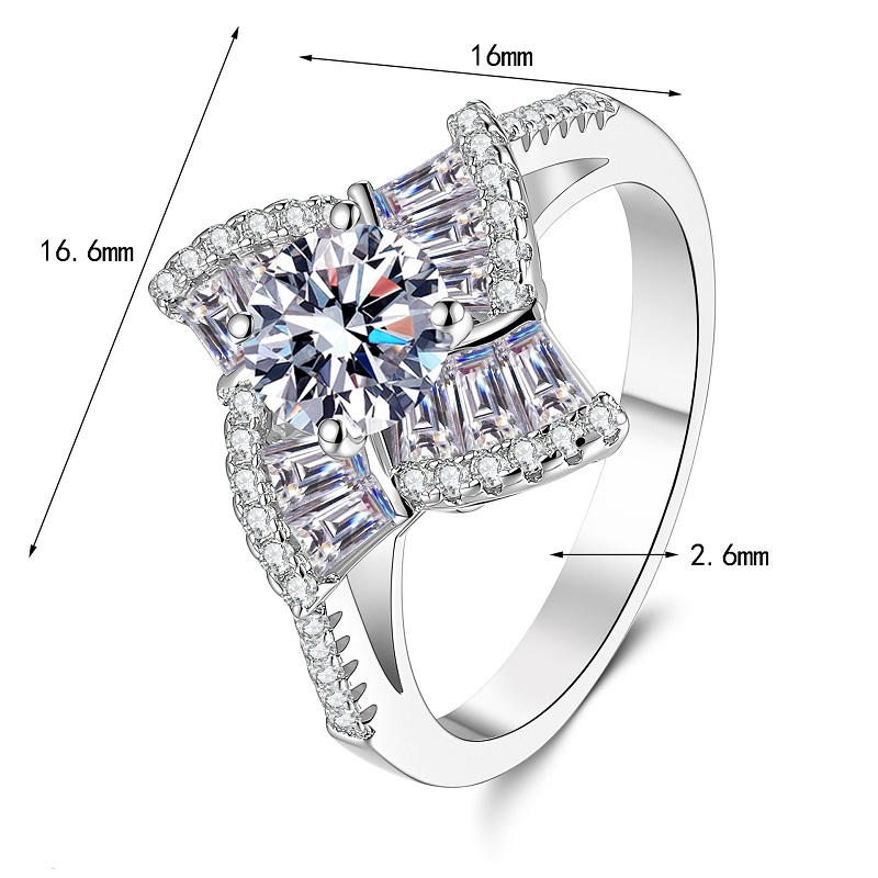 Apaison Sparkling 1 Karat D Re - Moissanite Engagement Ring 1 Carat incelemesi ve fiyatı