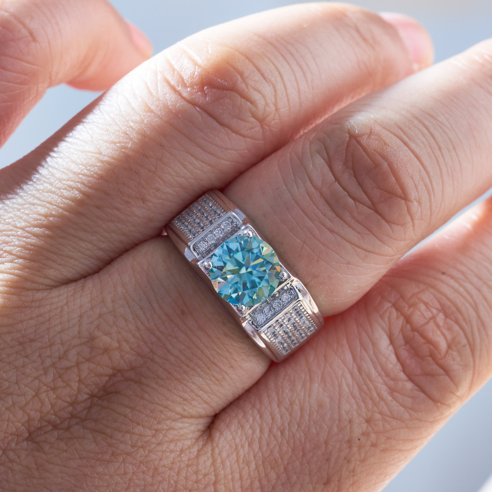 1 karat doğal mavi renk moissa - Moissanite Engagement Ring 1 Carat incelemesi ve fiyatı