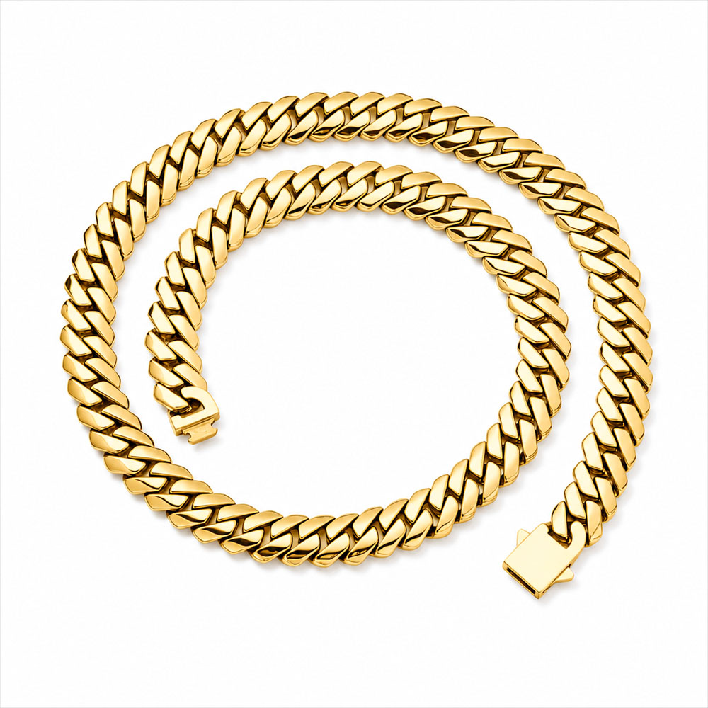 ESKEEM Yüksek Parlaklıkta Pasl - Cuban Link Chain 12Mm incelemesi ve fiyatı