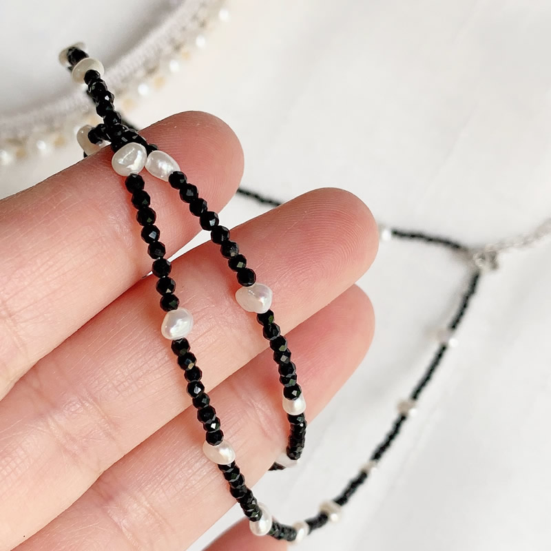 Moda Şifa Takı 2 MM Küçük Siya - Pearl Choker Necklace Vintage incelemesi ve fiyatı