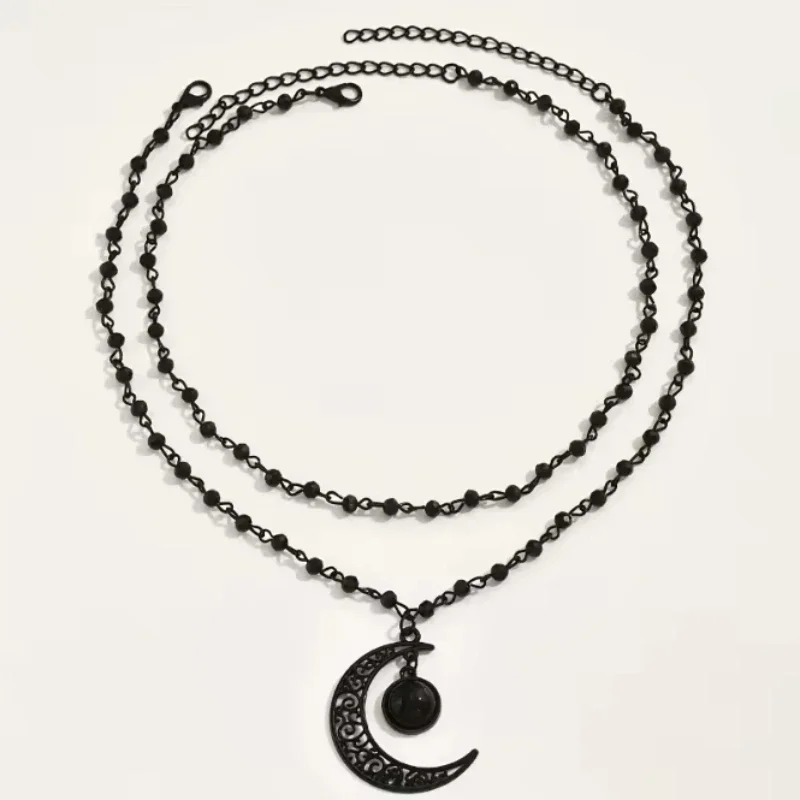 Kadınlar için Gotik Katmanlı H - Layered Pendant Necklace Aesthetic incelemesi ve fiyatı