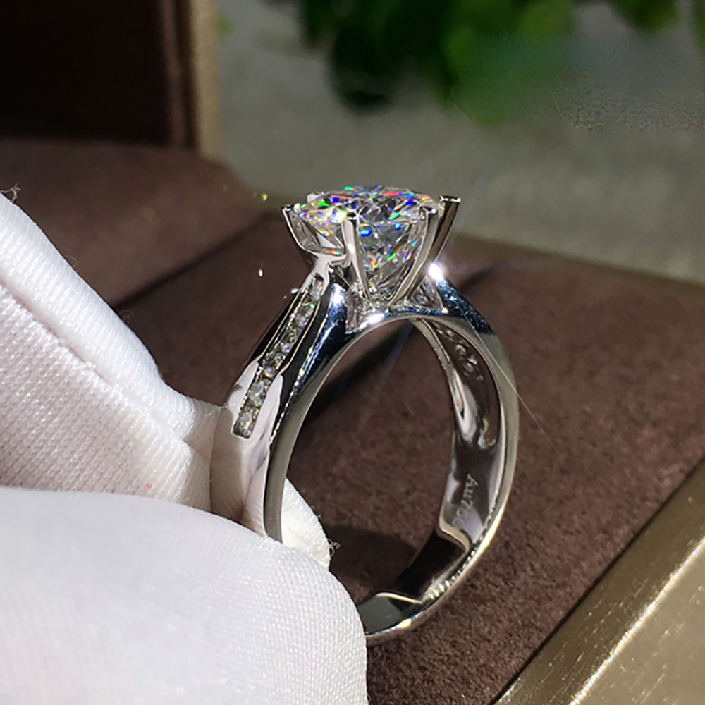 Özel Tasarım 14 Ayar Au585 Bey - Moissanite Engagement Ring 1 Carat incelemesi ve fiyatı