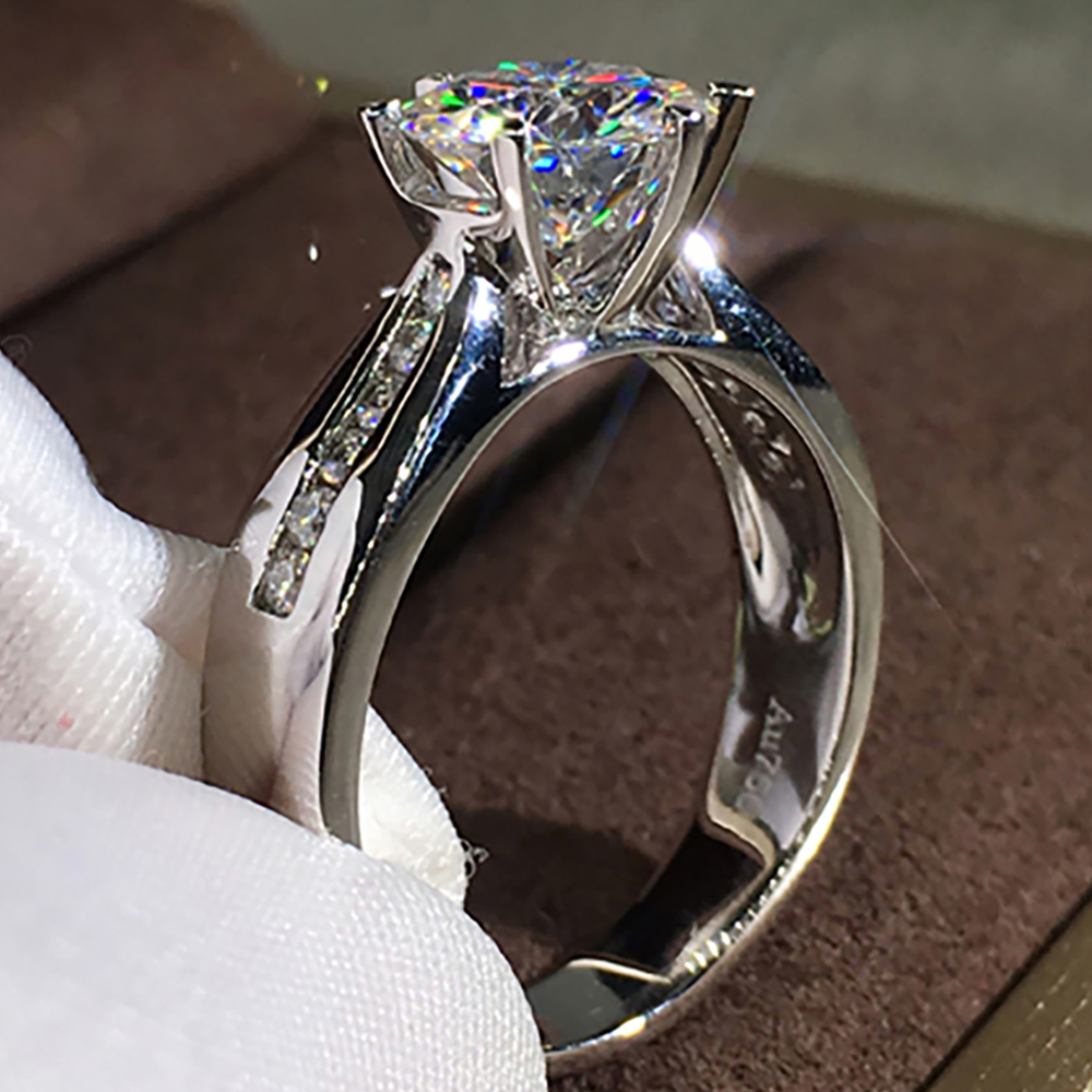 Özel Tasarım 14 Ayar Au585 Bey - Moissanite Engagement Ring 1 Carat incelemesi ve fiyatı