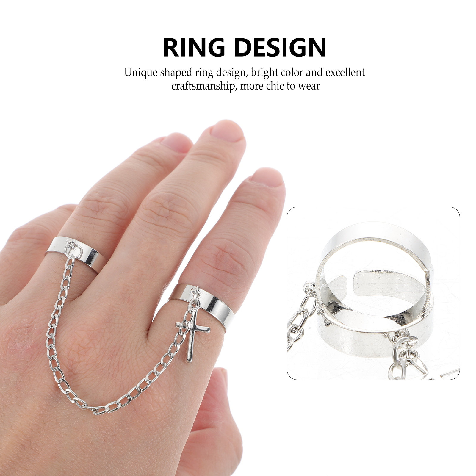 Parmak Halkası Seti, Çapraz Zi - Vintage Punk Knuckle Rings Set incelemesi ve fiyatı