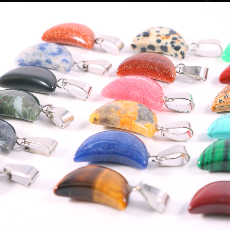 20 adet/torba Doğal Taş Krista - Crystal Pendant Necklace Natural Stone incelemesi ve fiyatı