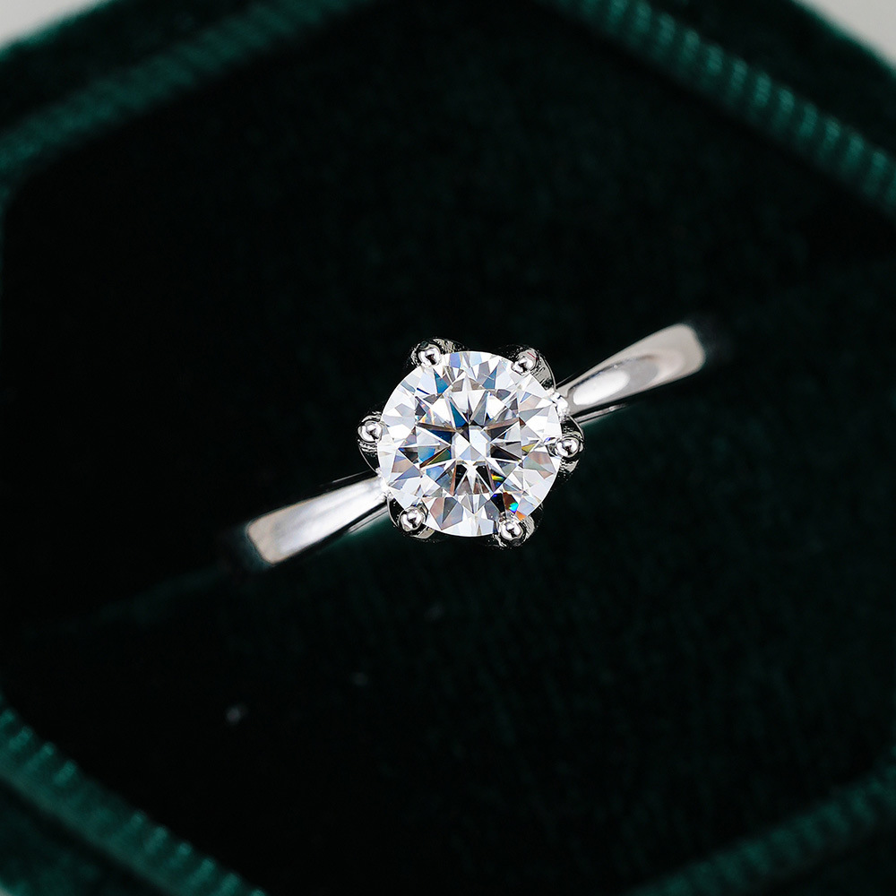 JoyceJelly Klasik Altı Pençeli - Moissanite Engagement Ring 1 Carat incelemesi ve fiyatı