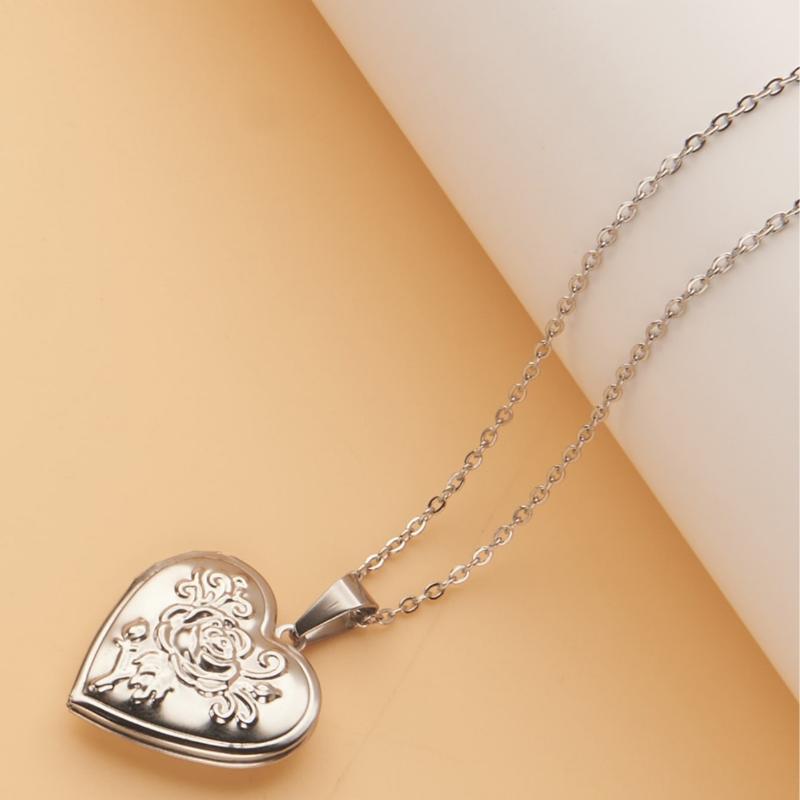 Gotik Vintage Kalp Kolye Kadın - Heart Locket Necklace Photo incelemesi ve fiyatı