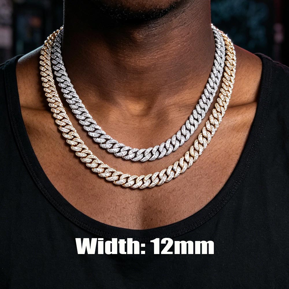 12 mm Hip Hop Tarzı Mücevher,  - Cuban Link Chain 12Mm incelemesi ve fiyatı