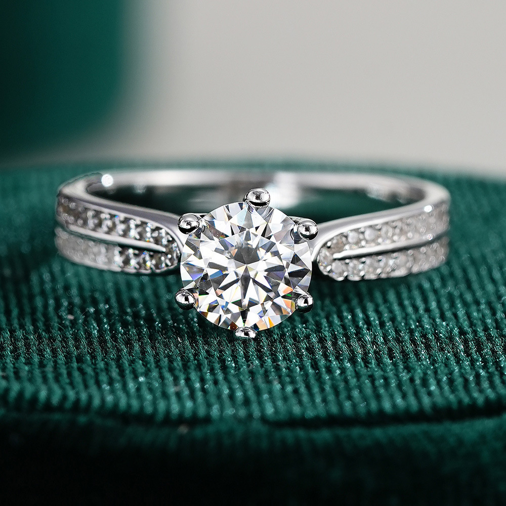 0.5/1/2/3 Karat Klasik Altı Tı - Moissanite Engagement Ring 1 Carat incelemesi ve fiyatı