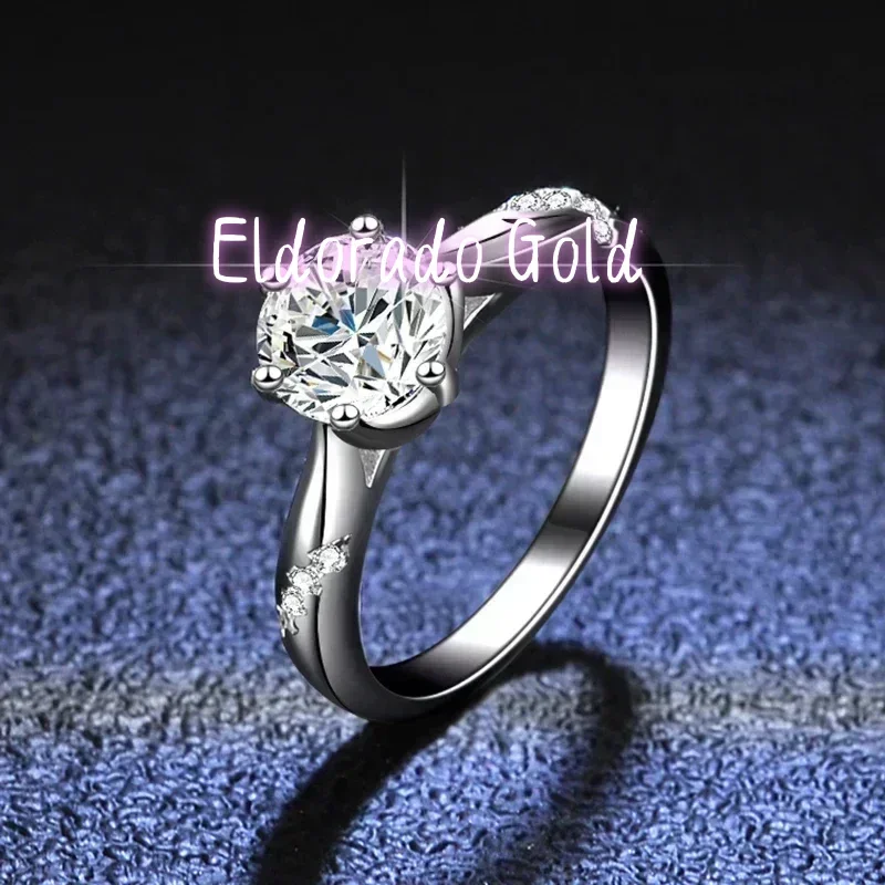 Eldorado Altın 100% Orijinal S - Moissanite Engagement Ring 1 Carat incelemesi ve fiyatı