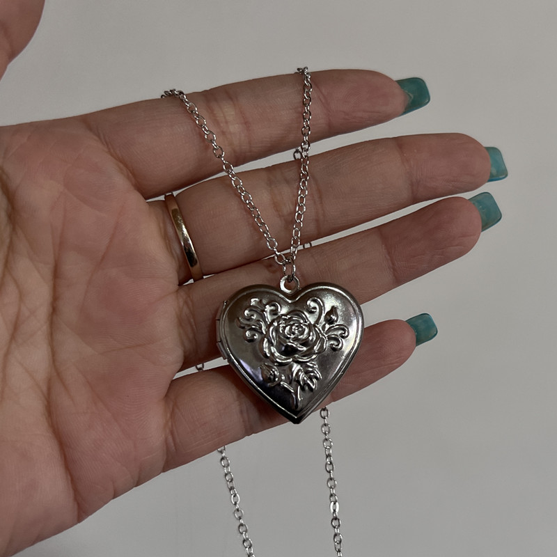 Kalp Fotoğraf Çerçevesi Kolye  - Heart Locket Necklace Photo incelemesi ve fiyatı