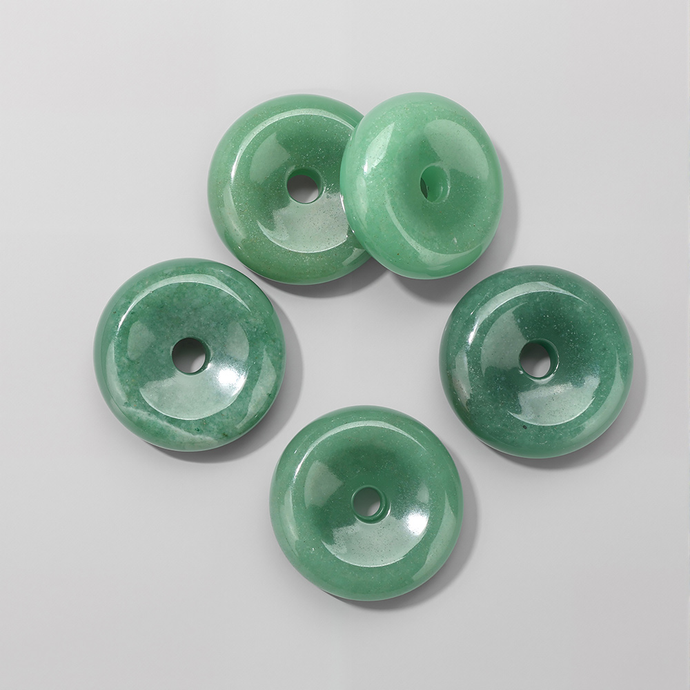 1 adet 25 MM Daire Donut Kolye - Crystal Pendant Necklace Natural Stone incelemesi ve fiyatı