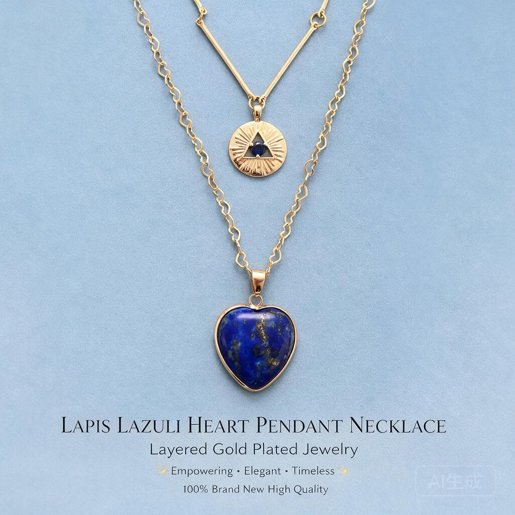 Katmanlı Kolyeler, Doğal Taşlı - Layered Pendant Necklace Aesthetic incelemesi ve fiyatı