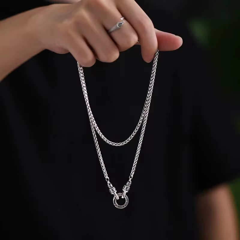 Yeni 925 Ayar Gümüş Kolye, Örg - 925 Sterling Silver Chain Necklace Men incelemesi ve fiyatı