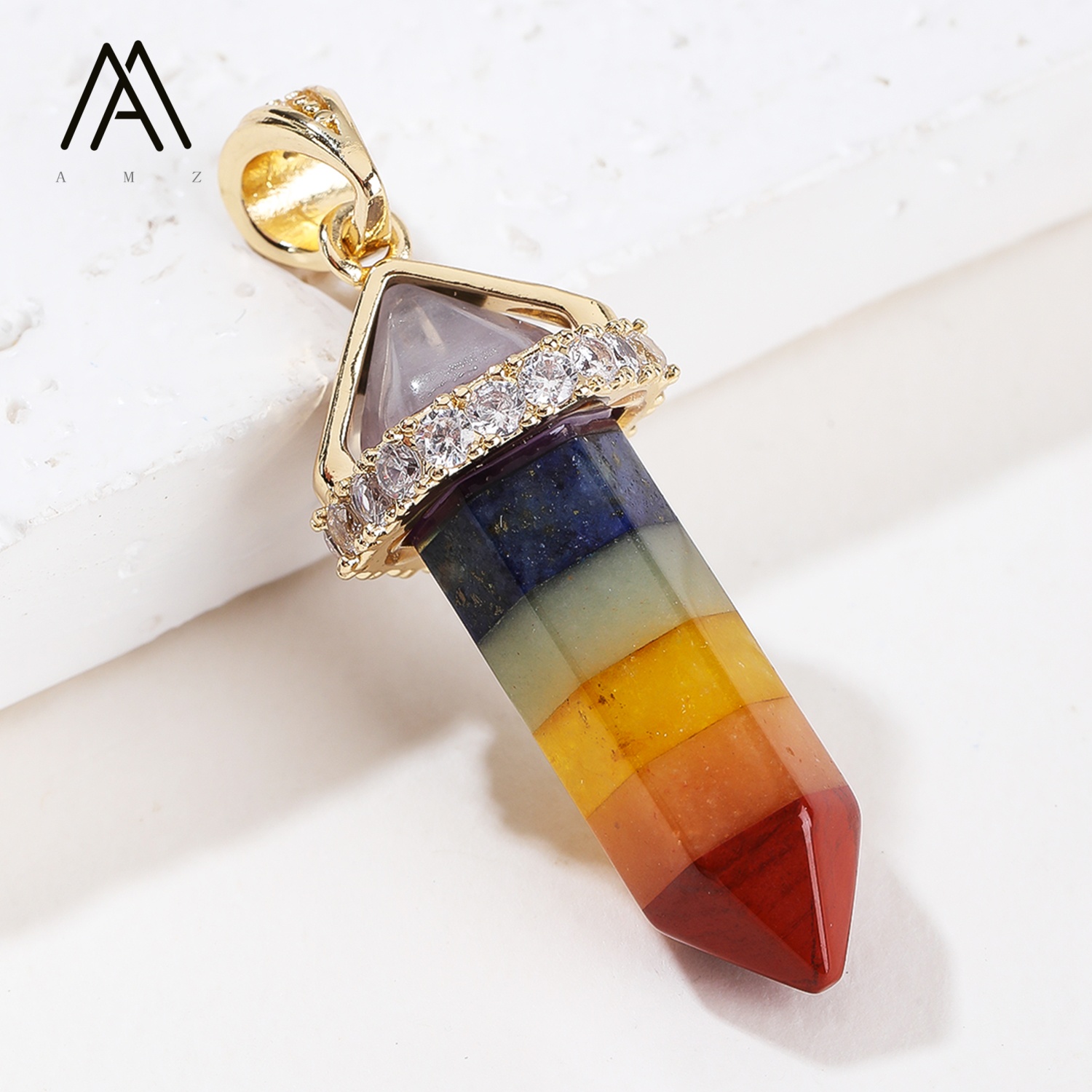 1/3/5/10 adet Moda Altıgen Süt - Crystal Pendant Necklace Natural Stone incelemesi ve fiyatı