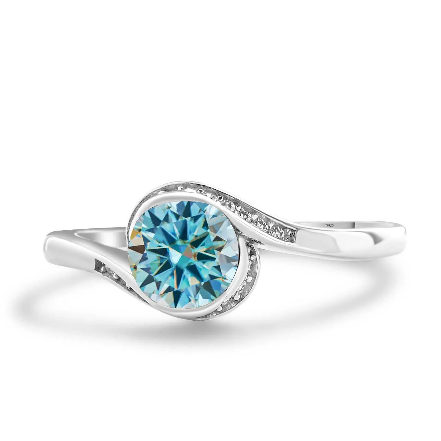 Nişan Kadın Mozanit Pırlanta Y - Moissanite Engagement Ring 1 Carat incelemesi ve fiyatı